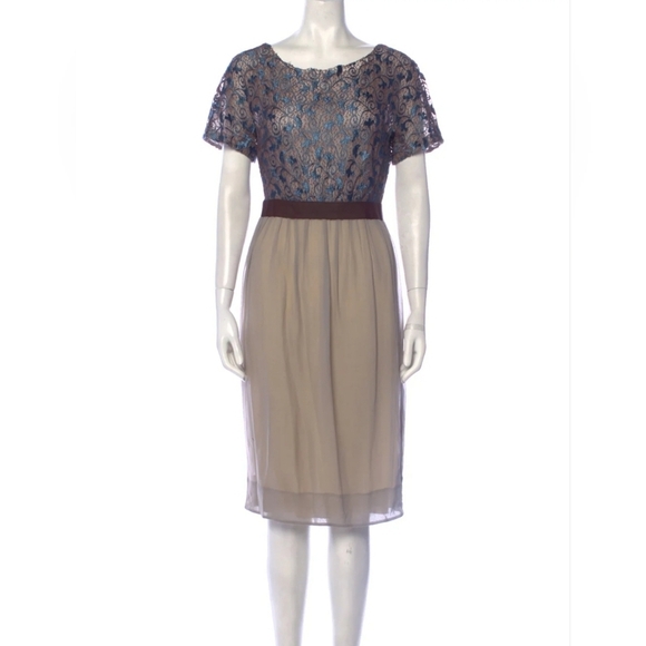 3.1 Phillip Lim Barneys Newyork Short Sleeve 100% Silk Midi Dress Womens Size 2 - Picture 1 of 15